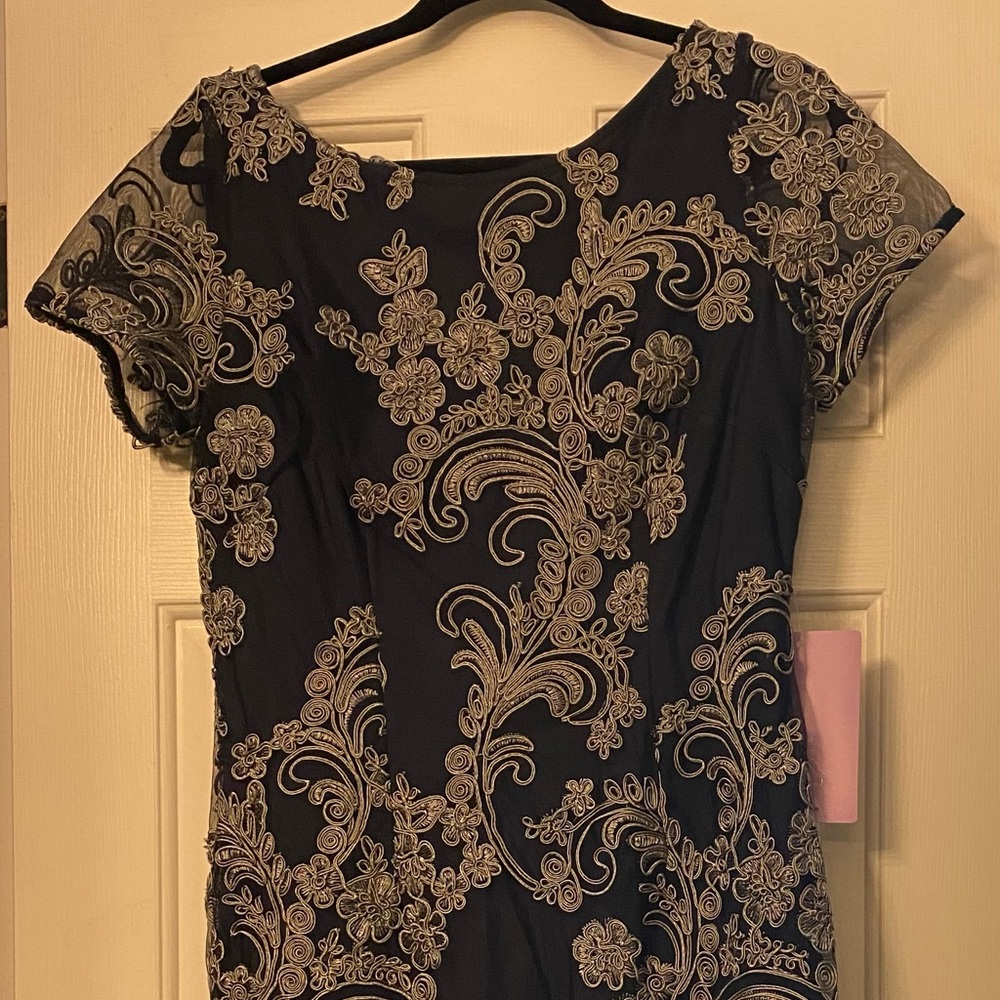 JS Collection Dark Navy/Silver Dress
